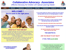 Tablet Screenshot of collaborativeadvocacy.com